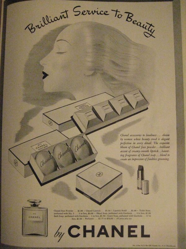 Fig. 7 - Advertisement for Chanel Cosmetics, Harper’s Bazaar, February 1943