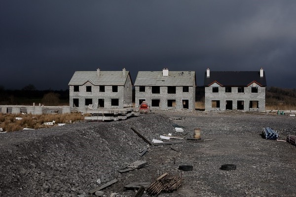 Fig. 2 -- Valerie Anex’s photographs of abandoned luxury housing projects in Ireland