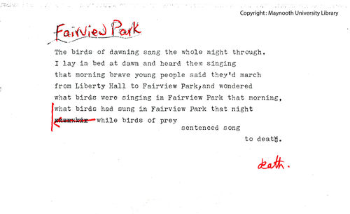 Fairview Park Transcript